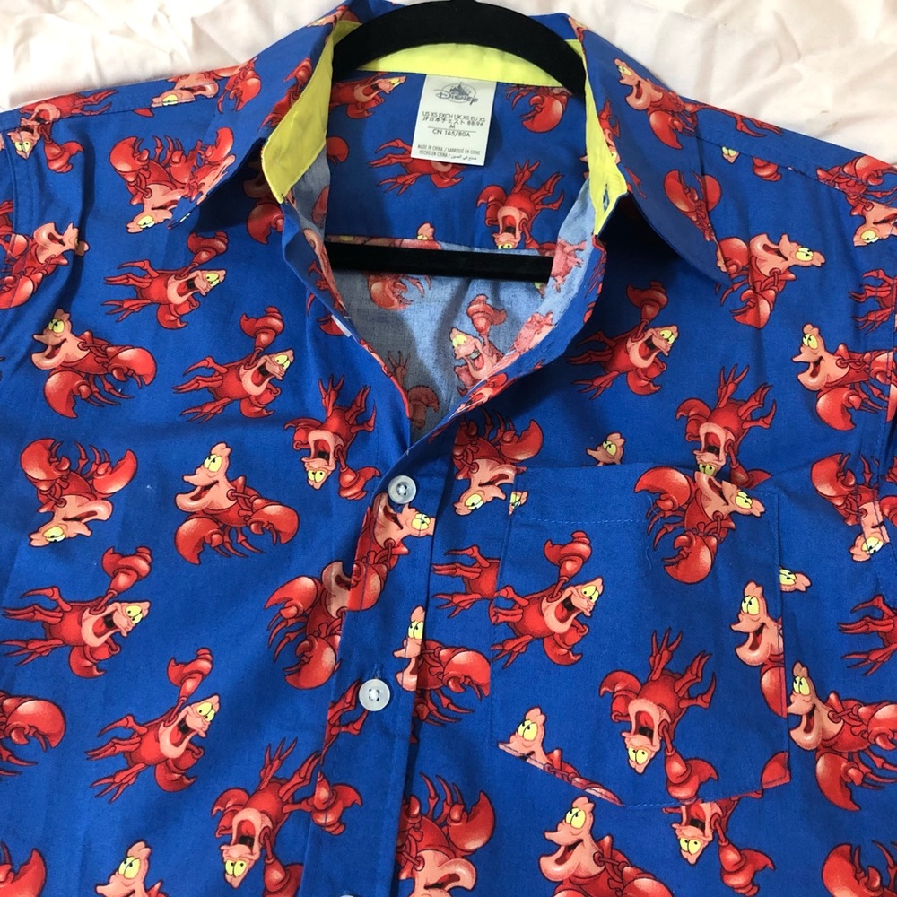 Little Mermaid Button Short-Sleeve